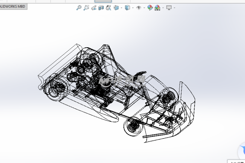 卡丁车(内部详解)设计模型 - 专用车图纸 - 沐风网