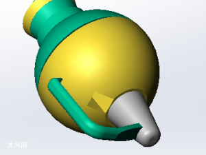 手電筒solidworks模型設計圖