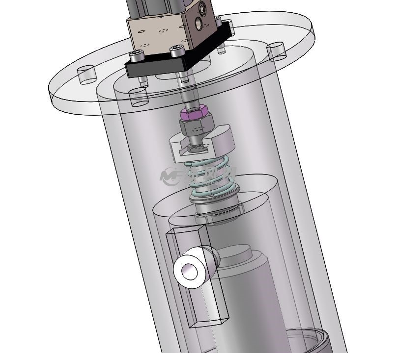 焊接模块 弹簧压紧细节