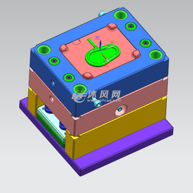 玩具外壳之强脱模具 - 注塑模图纸 - 沐风网