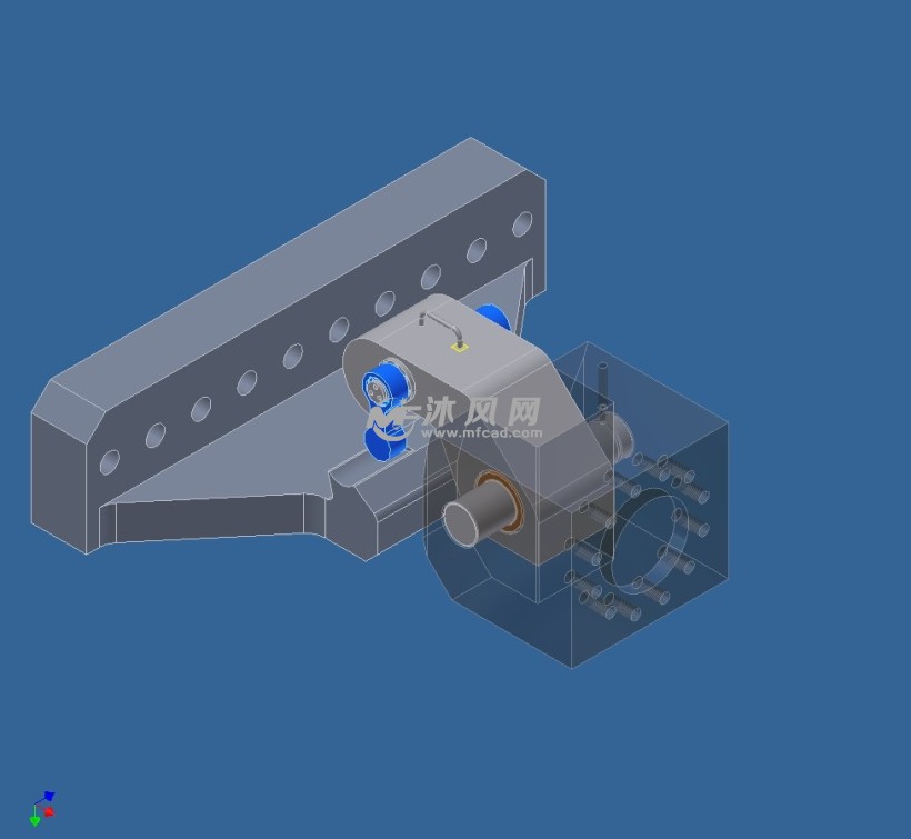 自动脱钩结构图纸下载_零部件模型图纸 - 沐风网