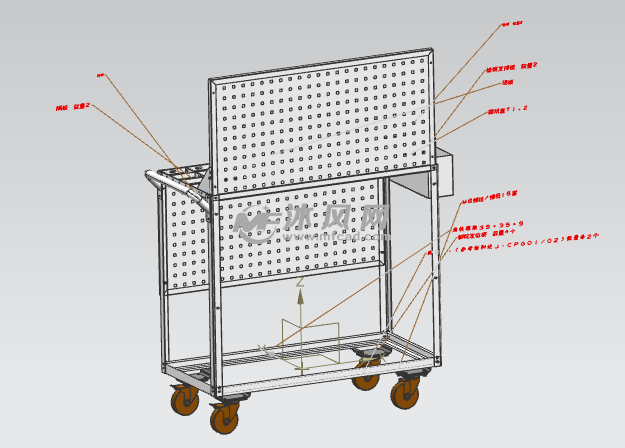 车间工具车图 - 工位器具图纸 - 沐风网