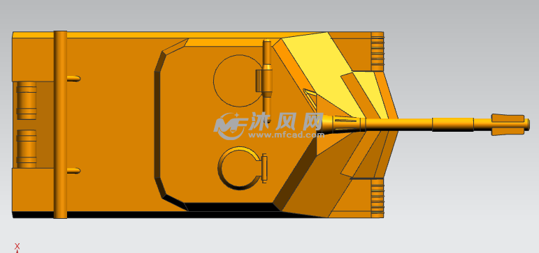 T50型号坦克模型设计