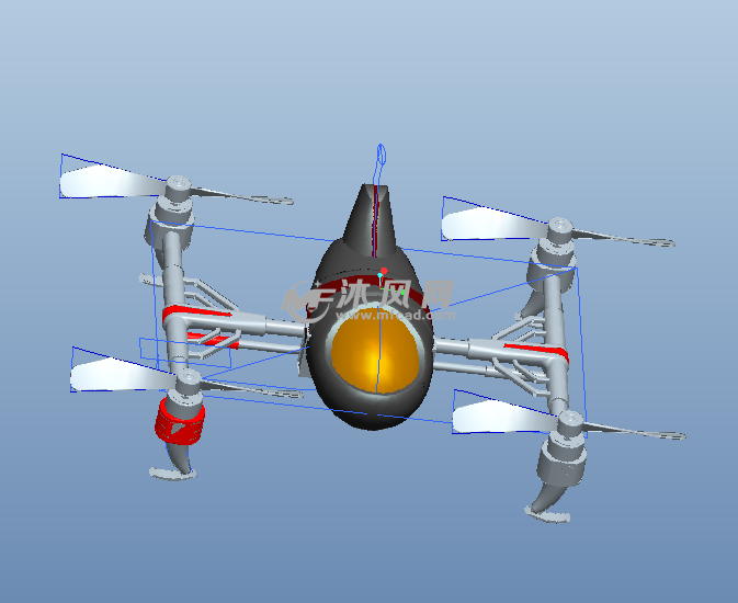 无人机的三维模型图纸