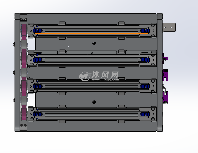 一帶四翻轉工裝載具