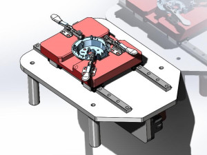 衣架定位工装治具