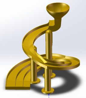 简易螺旋滑道硬币分类机图纸合集的封面图