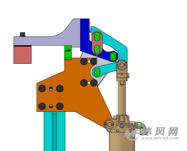 夹具自锁机构图片