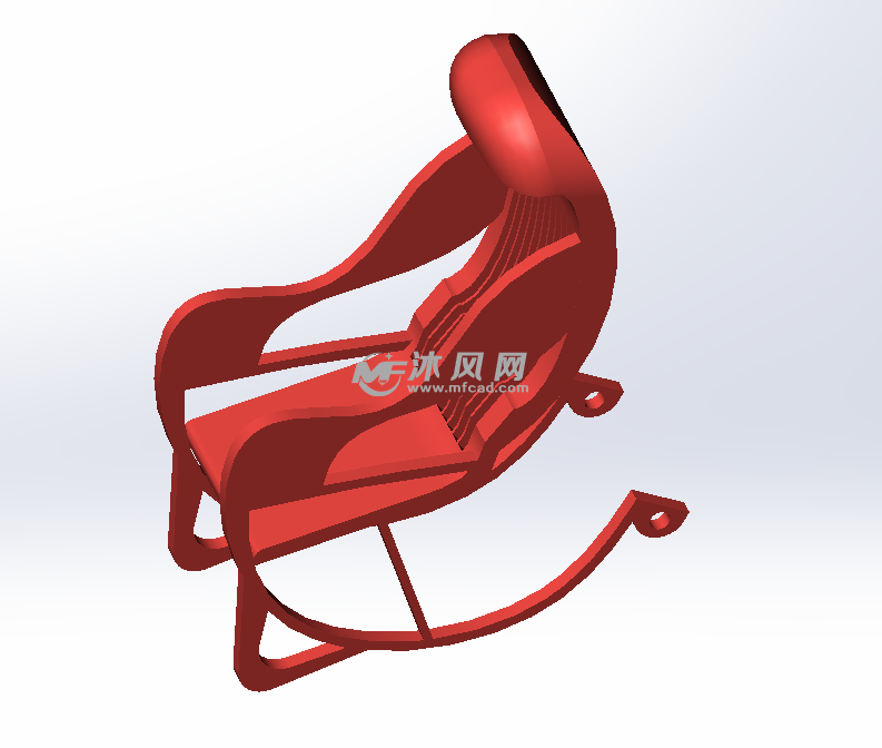 摇椅sw模型设计图