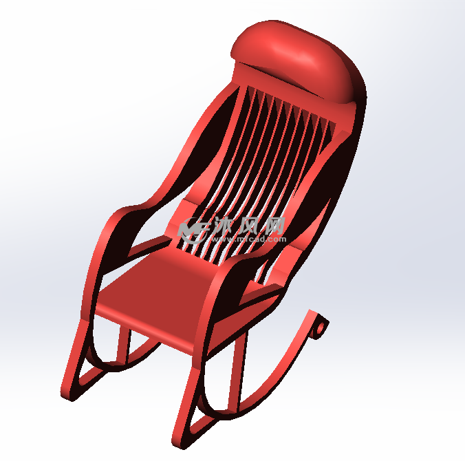 摇椅sw模型设计图