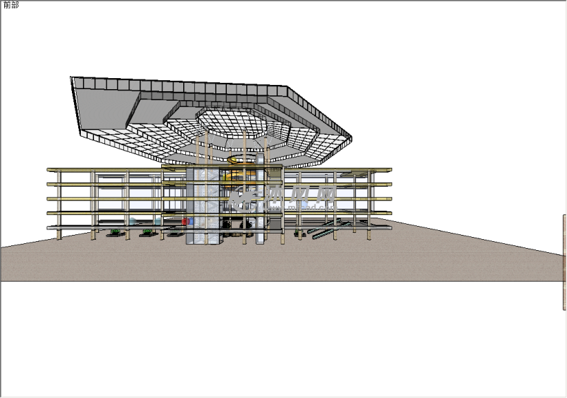 购物商城轴测图