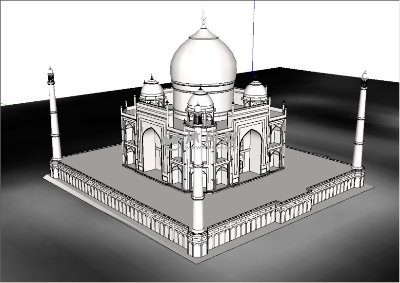 印度泰姬陵三维模型
