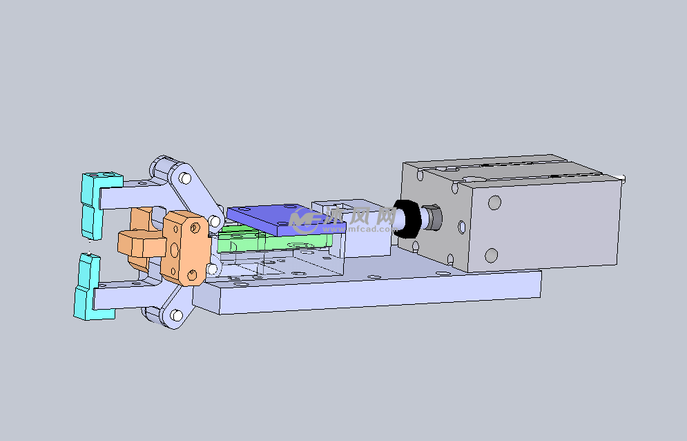 气动夹爪模型图