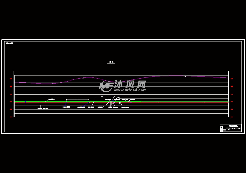 一盤區巷道佈置剖面圖