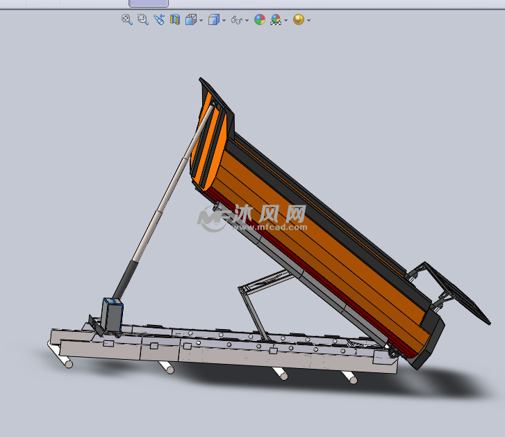 卸料车翻斗设计模型