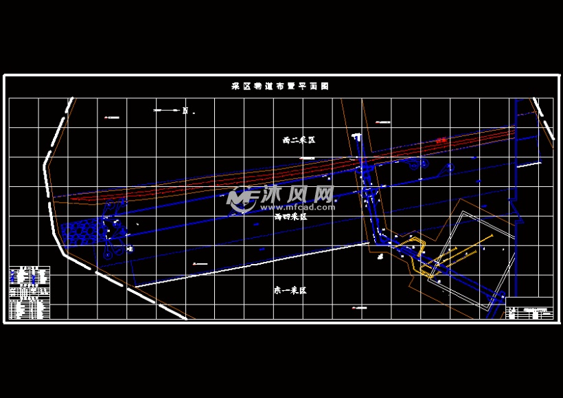 采区巷道布置平面图