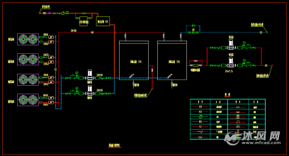 空气源热泵采暖安装系统图