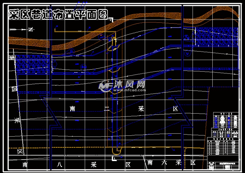采区巷道布置平面图