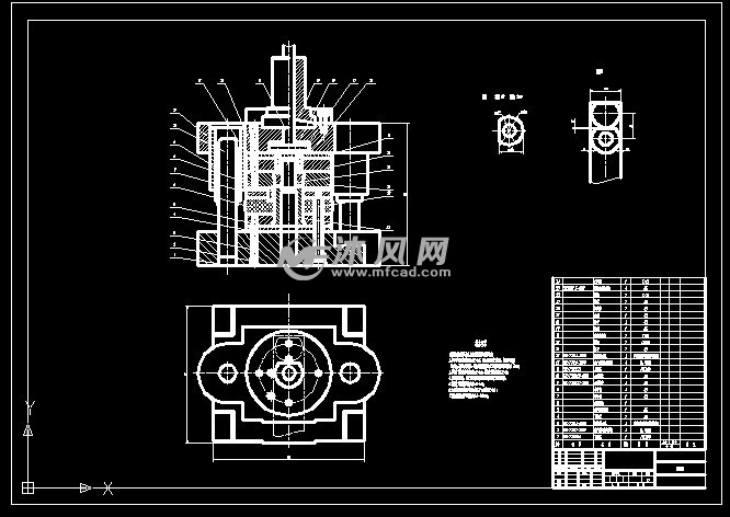 垫片复合模设计 - 冲压模具图纸 - 沐风网