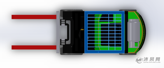 bsa007叉车设计俯视图