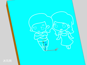 UG12 平面刻小熊图案编程案例