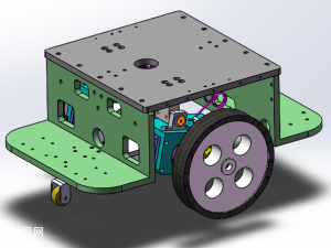 独立悬挂扭簧减震的移动小车