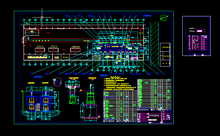 工程车涂装前处理电泳线安装图 - 机械设备图纸 - 沐风网