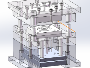 单分型面注塑模具