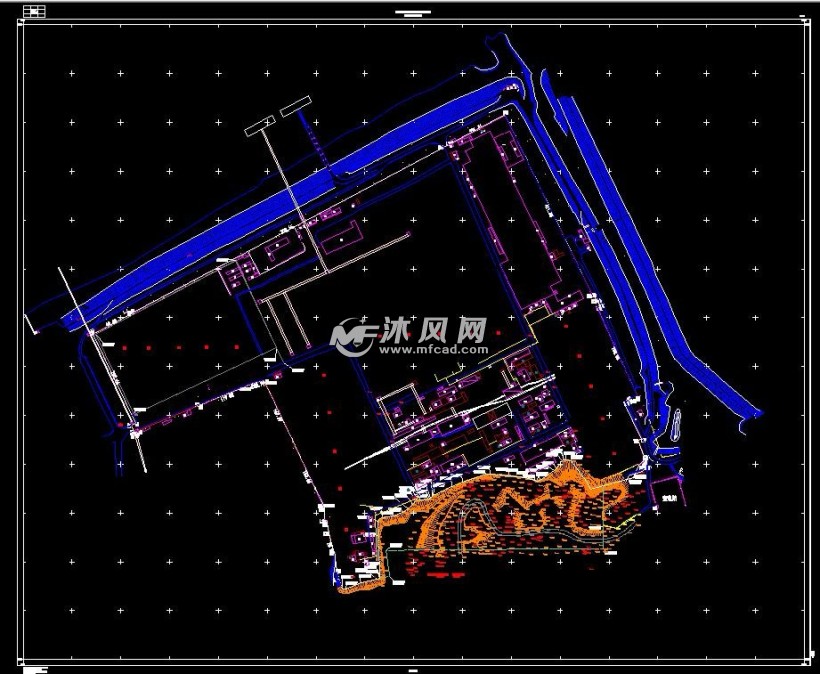 200万吨钢生产线改造地形图