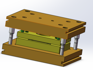 冲方孔型材冲压模具