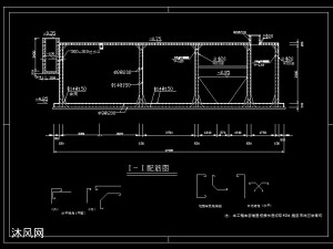 600m3d醫院汙水處理土建施工圖紙