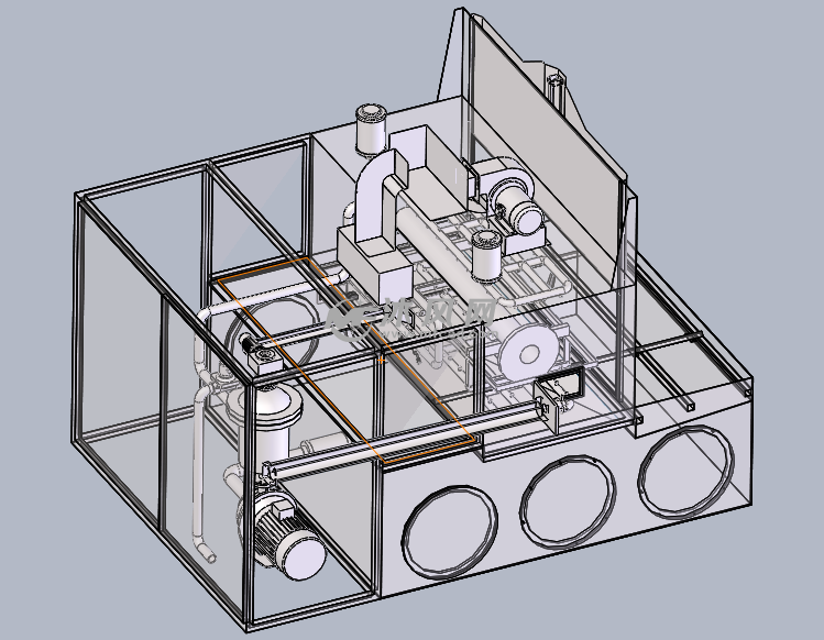 清洗机模型三维 - 通用设备图纸 - 沐风网