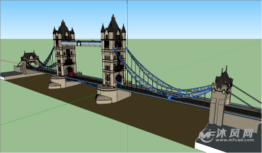 伦敦塔桥的模型图