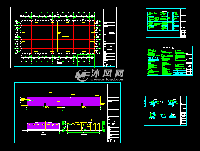 仓库建筑图各细节图 - 工农业建筑图纸 - 沐风网