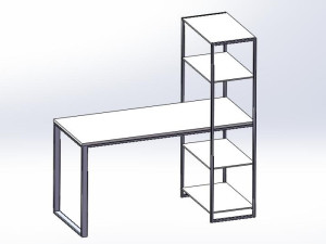 高脚办公桌设计模型