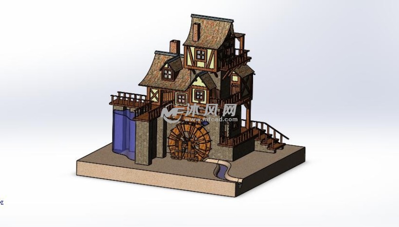 水流磨坊设计模型