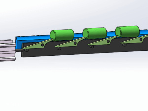 圆柱类零件直线步进输送机构
