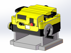 木工立式刨床模型