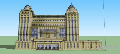 政府大楼正视图