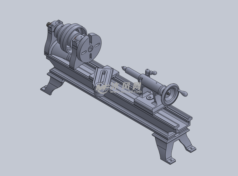 老式车床模型图