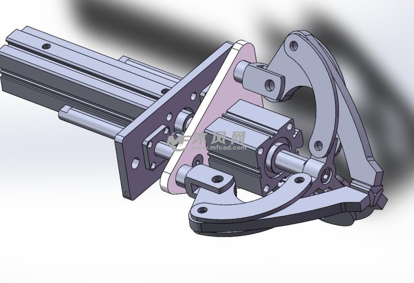 等分气动夹具机构