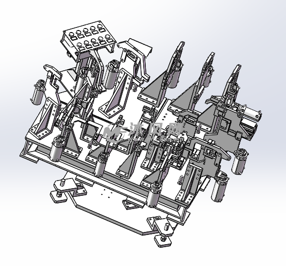可旋转车门焊接夹具