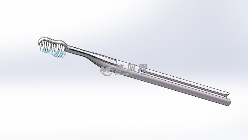 儿童牙刷设计模型图儿童牙刷设计模型三视图儿童牙刷设计模型设计树