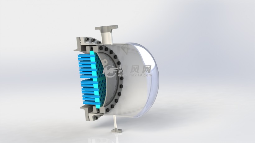 aes卧式钩圈浮头式热交换器