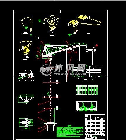 高層建築塔吊結構圖