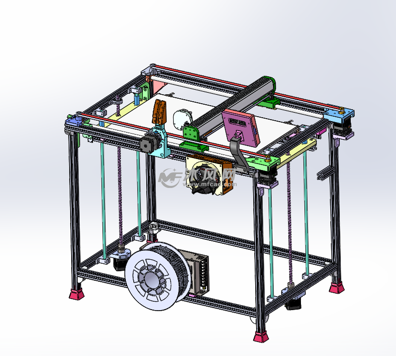 3d打印機結構3d圖紙