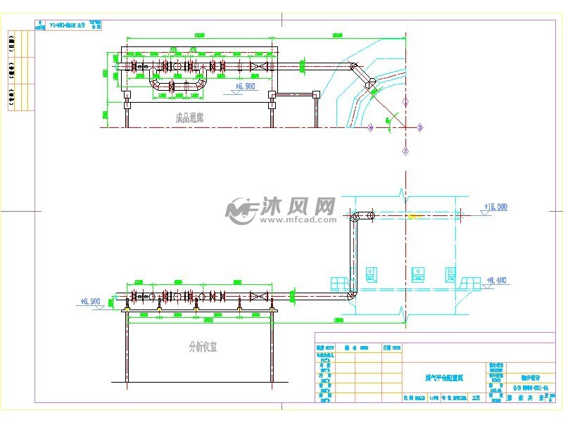 石灰窑工艺设计图 - cad建筑图纸 - 沐风网