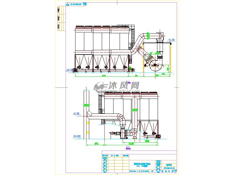 石灰窑工艺设计图 - cad建筑图纸 - 沐风网