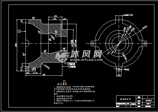 某型轻型货车驱动桥设计 - 传动系统图纸 - 沐风网