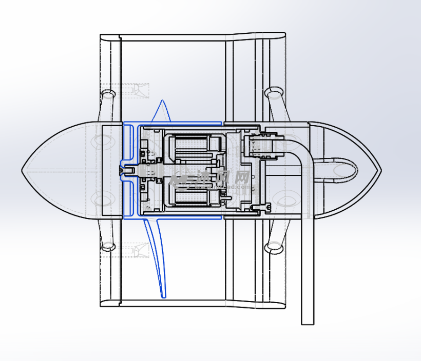 水下密封双人大功率推进器